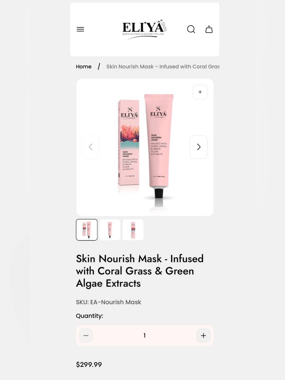 Eli’Ya Skin Nourish Mask